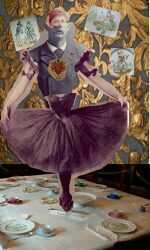 Print By Hannah Barrett: Tales From The House Of Gibson: Lady Travesty At Childs Gallery