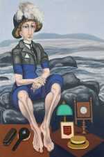 Painting By Hannah Barrett: Tales From The House Of Gibson: Lord Charles And Lady Marbletop At Childs Gallery