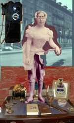 Print By Hannah Barrett: Tales From The House Of Gibson: Mr. Quakenboss At Childs Gallery