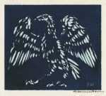 Print by Hellmuth Weissenborn: [Green Bird], represented by Childs Gallery