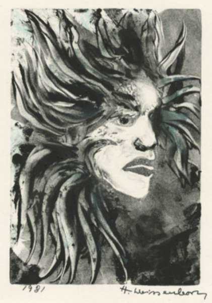 Print by Hellmuth Weissenborn: [Mythic Creature], represented by Childs Gallery