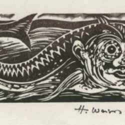 Print by Hellmuth Weissenborn: [Sea Creature], represented by Childs Gallery