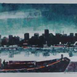 Print by Hellmuth Weissenborn: [View of the City], represented by Childs Gallery