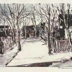 Print by Hellmuth Weissenborn: [Winter Path], represented by Childs Gallery