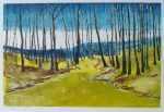 Print By Hellmuth Weissenborn: [yellow Forest] At Childs Gallery