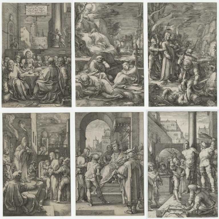 Print By Hendrick Goltzius: The Passion At Childs Gallery