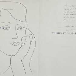 Drawing By Henri Matisse: Tête De Femme (head Of A Woman) At Childs Gallery