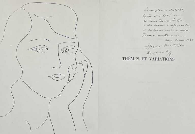 Drawing By Henri Matisse: Tête De Femme (head Of A Woman) At Childs Gallery