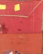 Collage by Henry Botkin: Red Painting, available at Childs Gallery, Boston