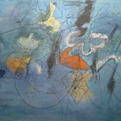 Mixed media by Henry Botkin: Blue Painting, represented by Childs Gallery