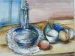 Watercolor by Henry Botkin: Still Life with Decanter, represented by Childs Gallery