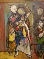 Painting by Henry Botkin: The Meeting, represented by Childs Gallery
