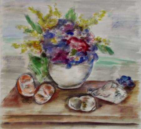 Watercolor by Henry Botkin: The Table, represented by Childs Gallery