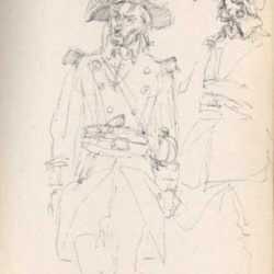 Drawing by Henry C. Pitz: Sketch of Soldier (2), represented by Childs Gallery