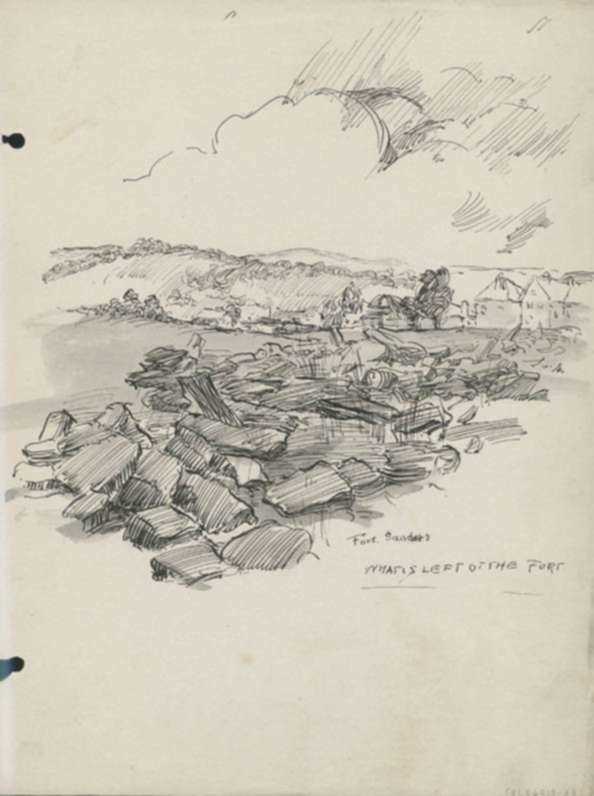 Drawing by Henry M. O'Connor: Fort Sanders [Knoxville, Tennessee], represented by Childs Gallery