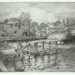 Print by Henry M. O'Connor: Wonson's Cove, Gloucester [Massachusetts], represented by Childs Gallery