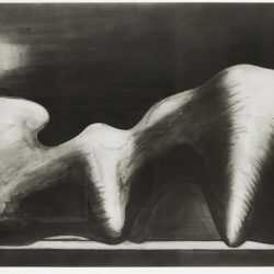 Print By Henry Moore: Stone Reclining Figure At Childs Gallery