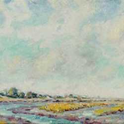 Painting by Henry Rodman Kenyon: [Distant Landscape], represented by Childs Gallery