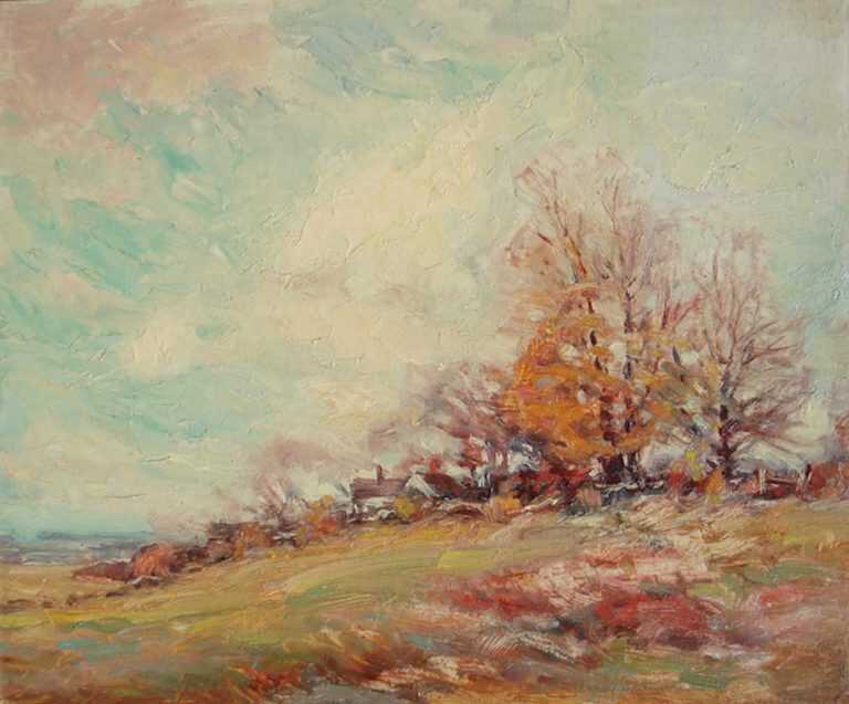 Painting By Henry Rodman Kenyon: [fall Day] At Childs Gallery