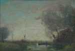 Painting by Henry Ward Ranger: [The Crescent Moon at Dawn], represented by Childs Gallery