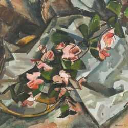 Painting By Herbert Barnett: Bouquet Of Roses At Childs Gallery