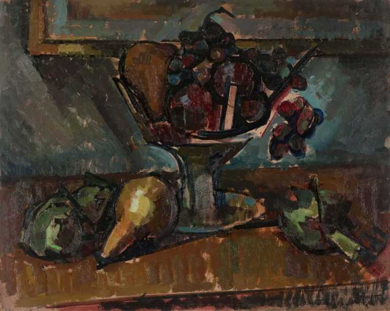 Painting By Herbert Barnett: Still Life With Artichokes At Childs Gallery