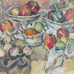 Painting By Herbert Barnett: Still Life With Bowls And Compote At Childs Gallery