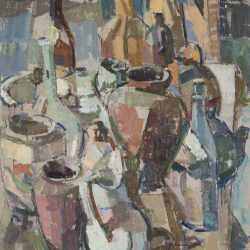 Painting By Herbert Barnett: Still Life With Jugs At Childs Gallery