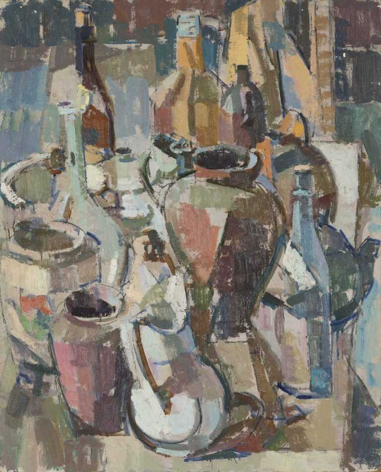 Painting By Herbert Barnett: Still Life With Jugs At Childs Gallery