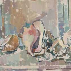Painting By Herbert Barnett: Still Life With Shells At Childs Gallery