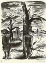 Print by Hubert Davis: Dark Day, represented by Childs Gallery