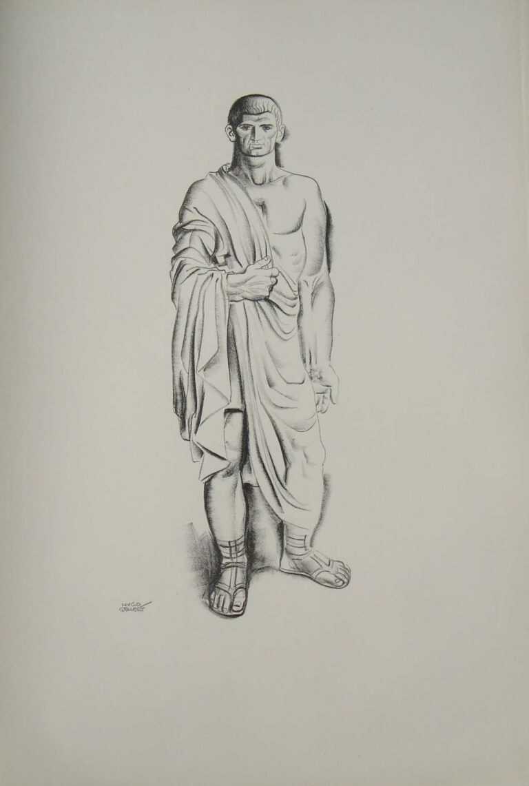 By Hugo Gellert: Commodities, The Form Of Value, Or Exchange Value [man In Robes] At Childs Gallery