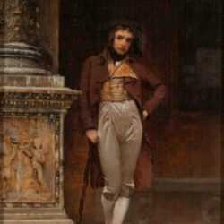 Painting by Ignaz Marcel Gaugengigl: The Dandy, represented by Childs Gallery