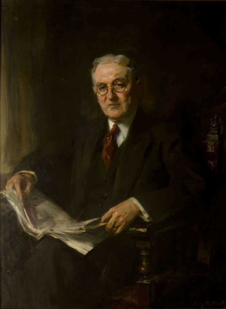 Painting by Irving Ramsay Wiles: Portrait of a Gentleman, represented by Childs Gallery