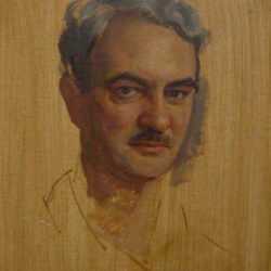 Painting by Irwin D. Hoffman: [Self-Portrait Sketch], represented by Childs Gallery