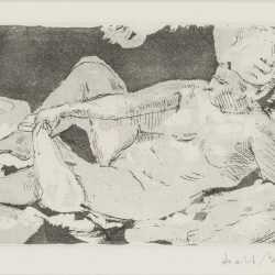 Print By Isabel Bishop: Nude At Childs Gallery