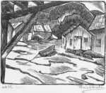 Print by Isac Friedlander: At the Lake, represented by Childs Gallery