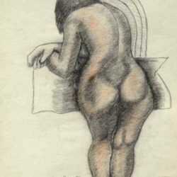 Drawing by Iskantor: Leaning, represented by Childs Gallery