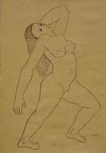 Drawing by Iskantor: Study for Swan Lake, represented by Childs Gallery