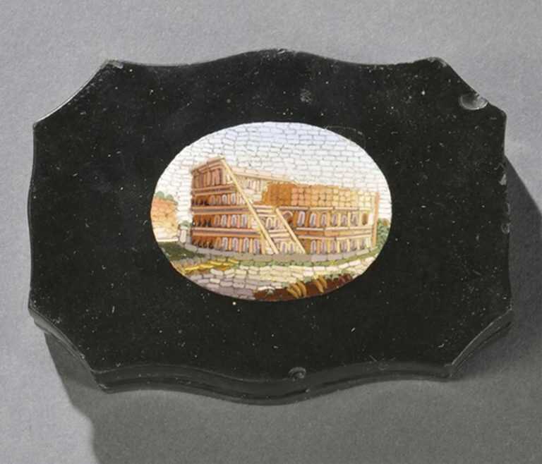 By Italian School: Colosseum Micromosaic Paperweight, At Childs Gallery
