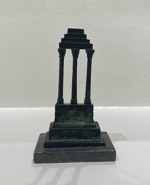 Sculpture By Italian School: Model Of The Facade Of The Temple Of Castor And Pollux At Childs Gallery