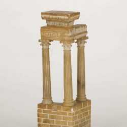 By Italian School: Model Of The Facade Of The Temple Of Vespasian And Titus At Childs Gallery