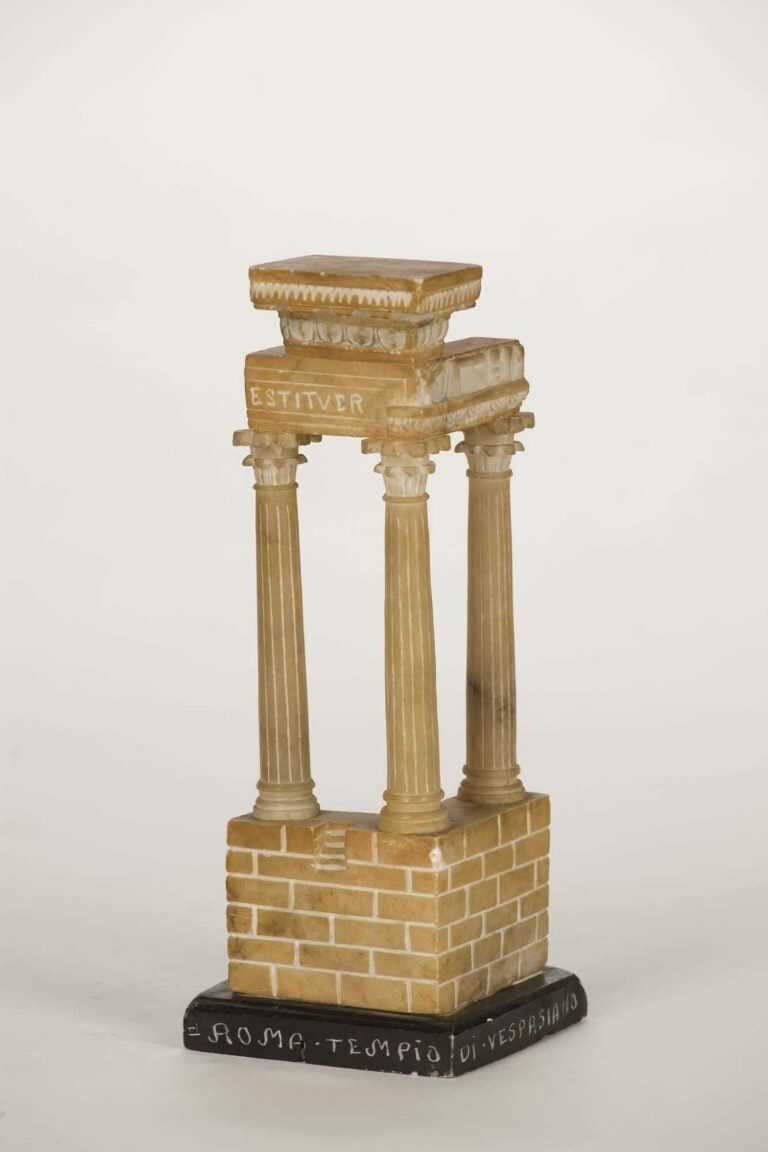 By Italian School: Model Of The Facade Of The Temple Of Vespasian And Titus At Childs Gallery