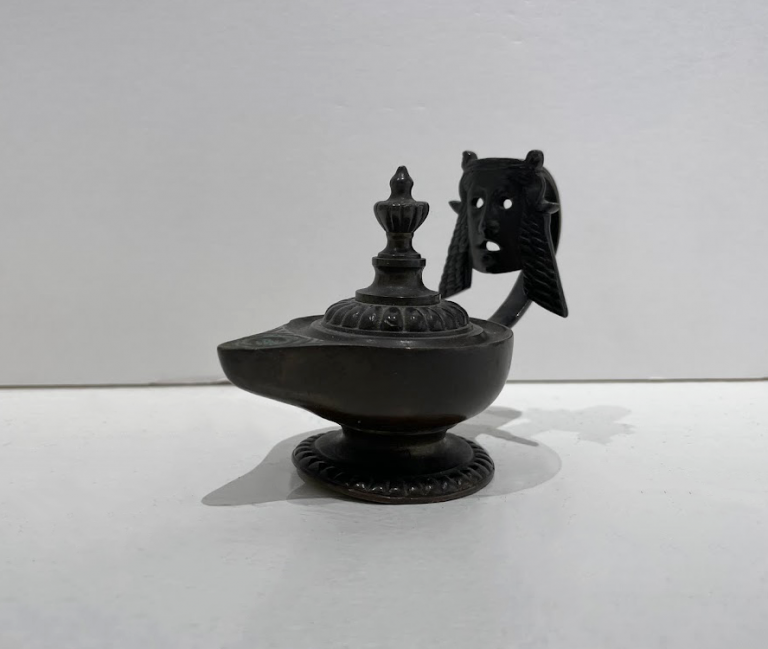 Sculpture By Italian School: Oil Lamp At Childs Gallery