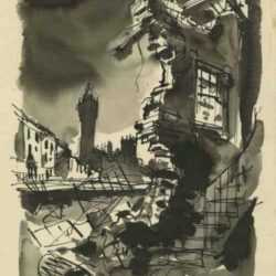 Drawing by Jacek von Henneberg: London, represented by Childs Gallery