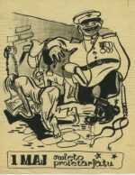 Drawing by Jacek von Henneberg: May 1, The Feast of the Proletariat, represented by Childs Gallery