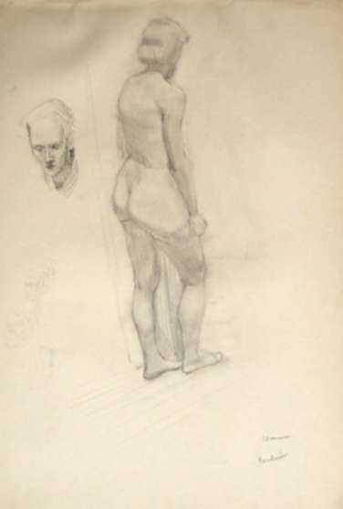 Drawing by Jack Kramer: Backview, represented by Childs Gallery