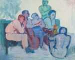 Painting by Jacob Kainen: Discussion, represented by Childs Gallery