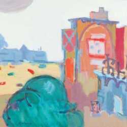 Painting by Jacob Kainen: U Street Capriccio, represented by Childs Gallery