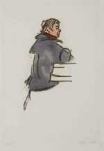 Print by Jacques Villon: La Chiffonnière, represented by Childs Gallery